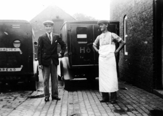 Bill Barclay and Dick Green at Broads circa 1930